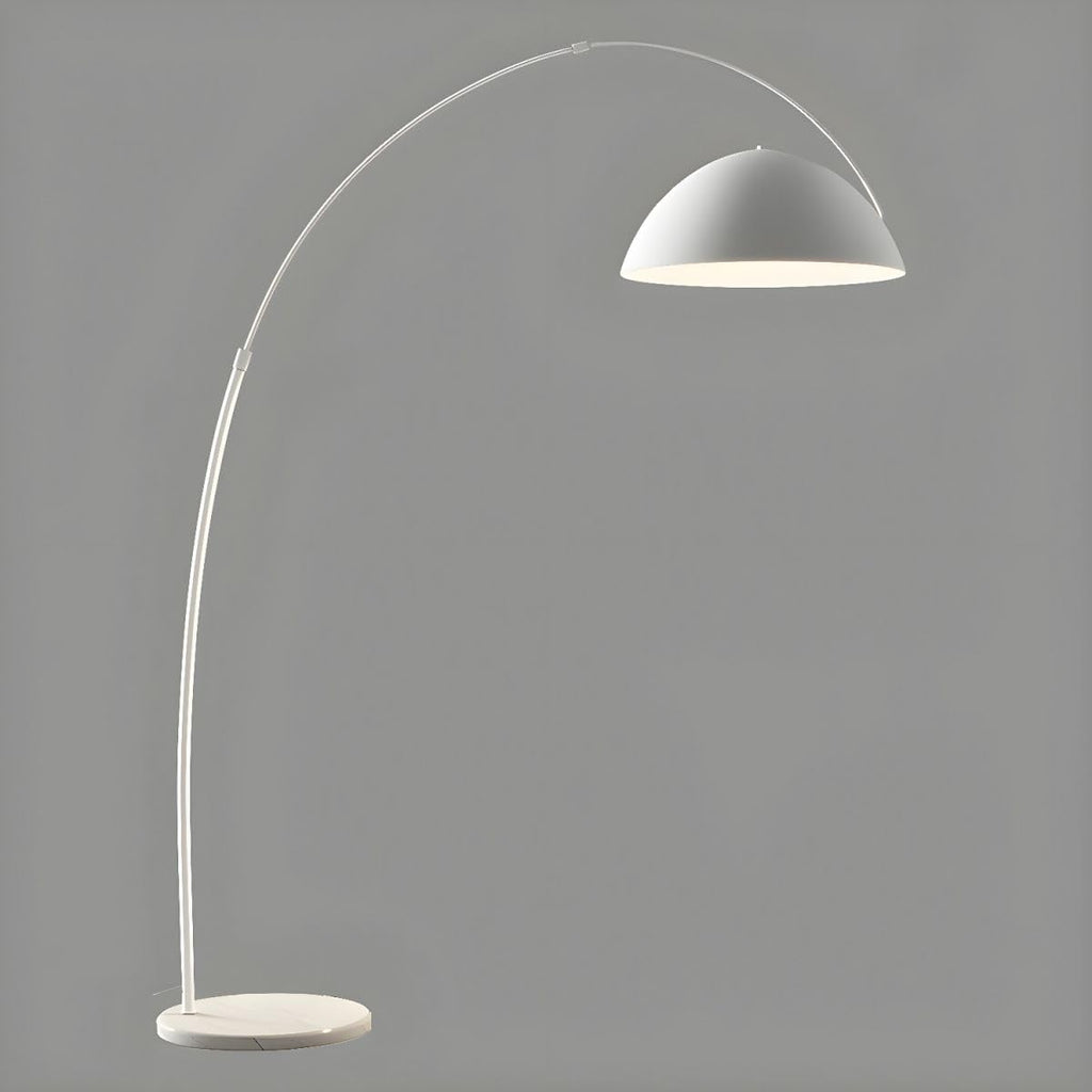 White Arc Floor Lamp