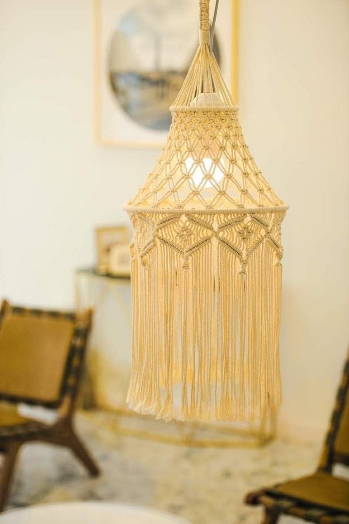 Boho Macrame Lamp Shade