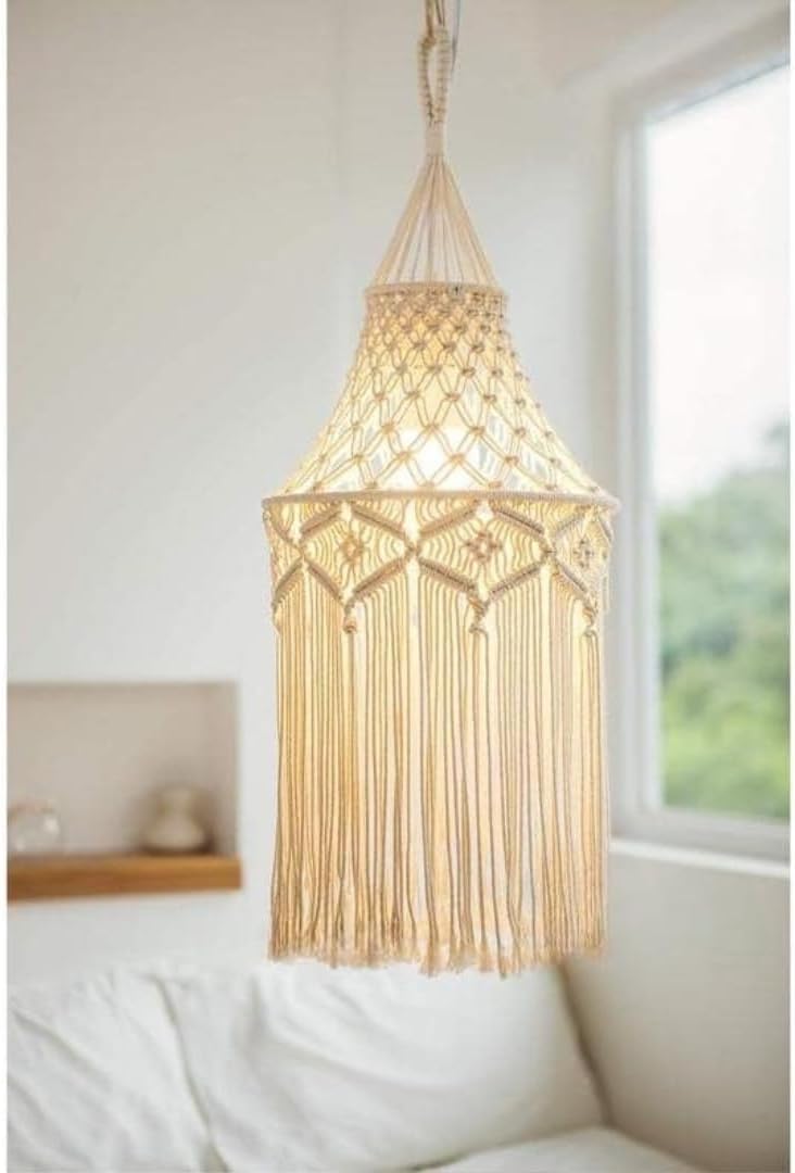 Boho Macrame Lamp Shade