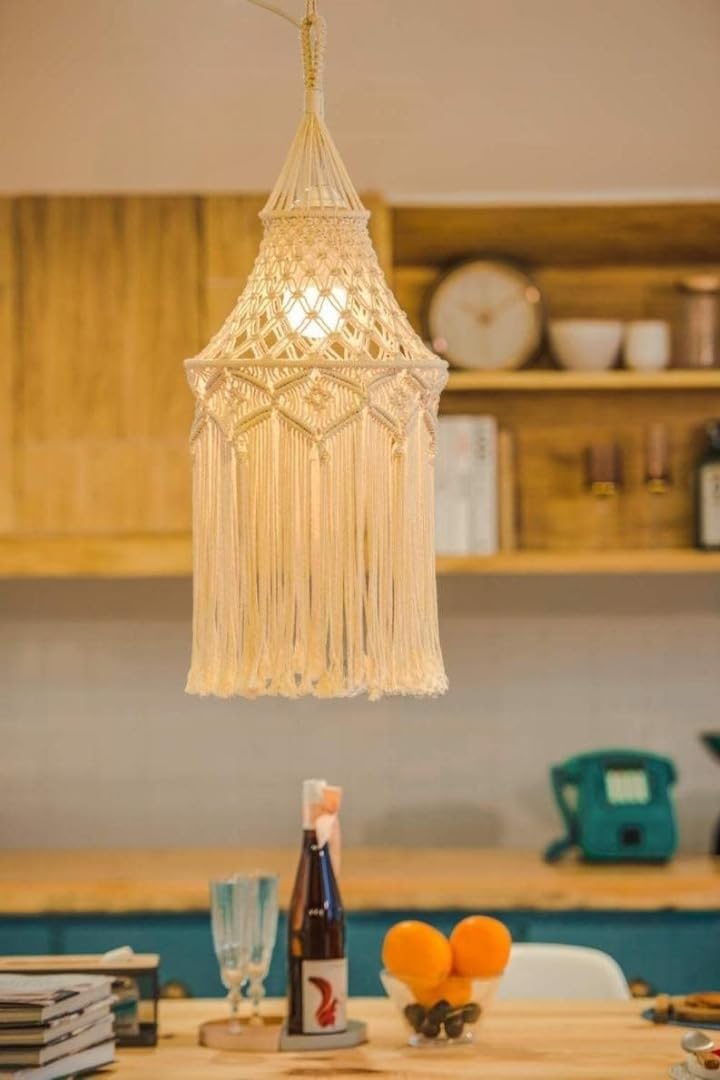 Boho Macrame Lamp Shade