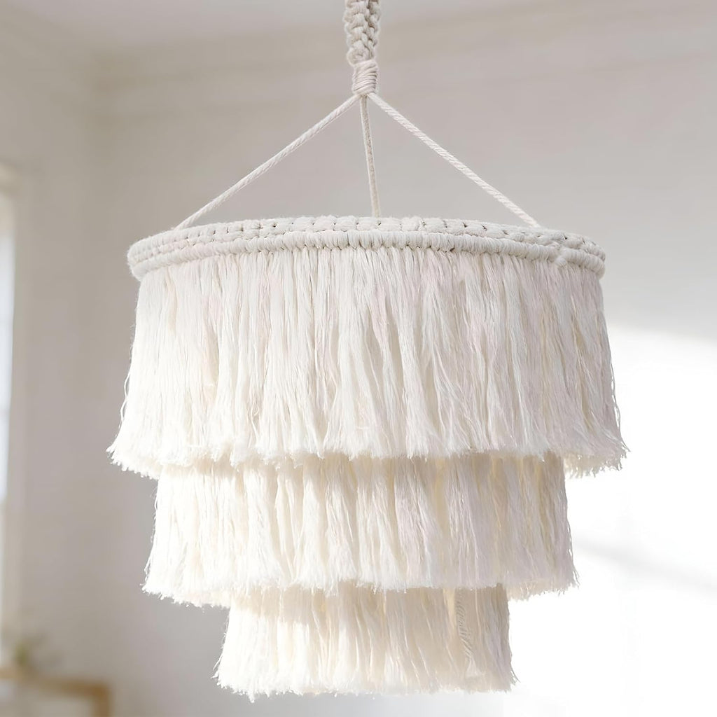 3-Tier Fringe Boho Chandelier