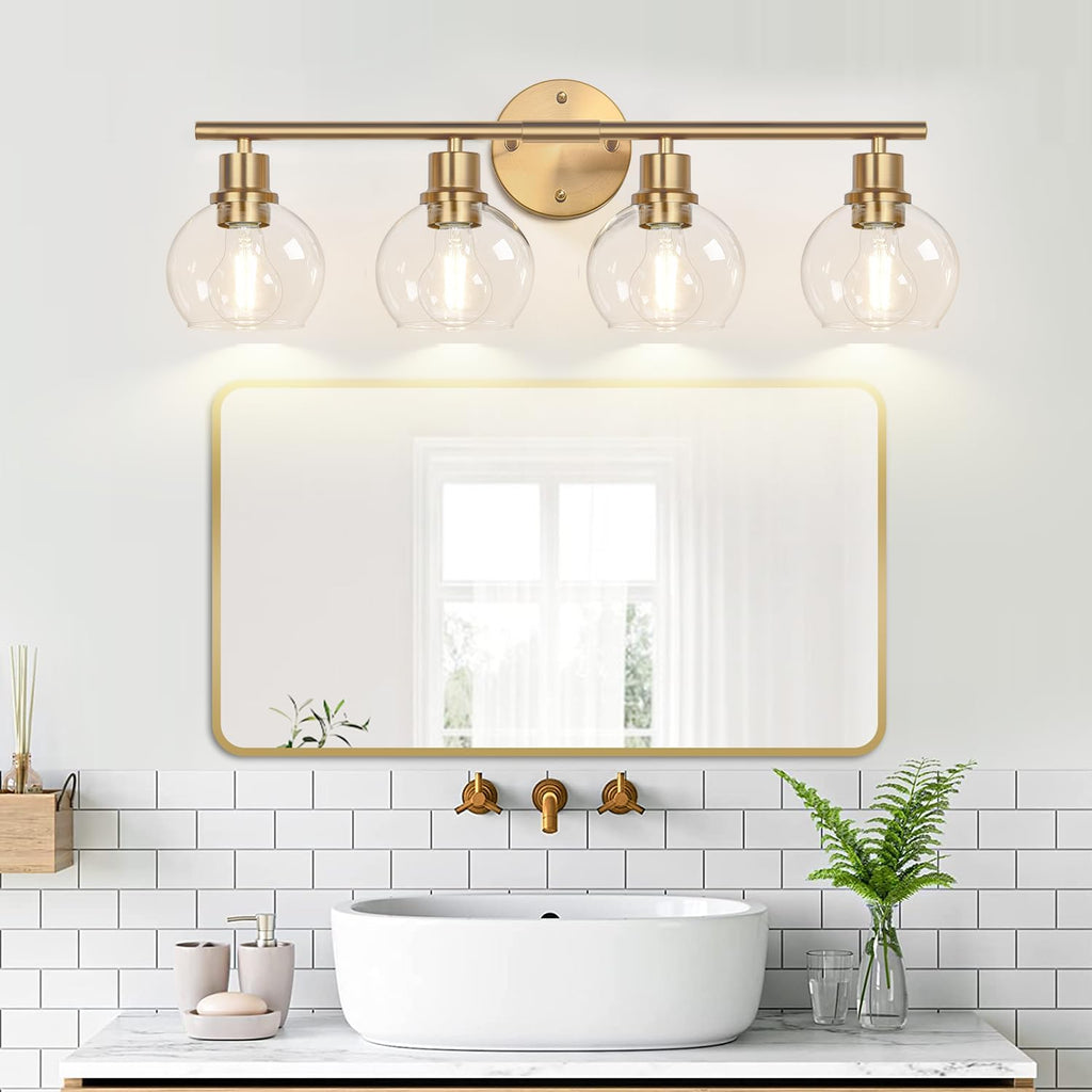 4-Light Gold Vanity Light