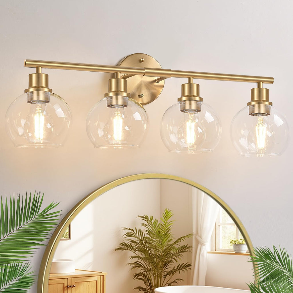 4-Light Gold Vanity Light