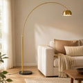 78IN Gold Arc Floor Lamp