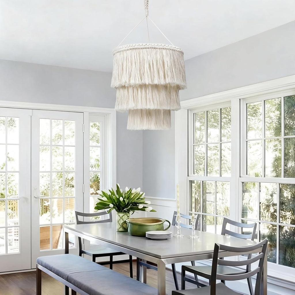 3-Tier Fringe Boho Chandelier