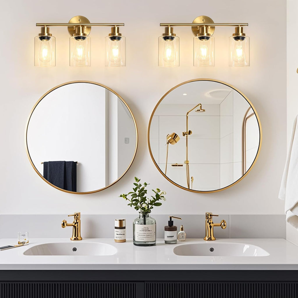 3-Light Gold Vanity Light