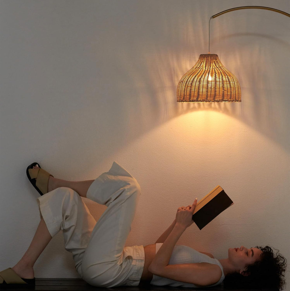 Brass Arc Floor Lamp
