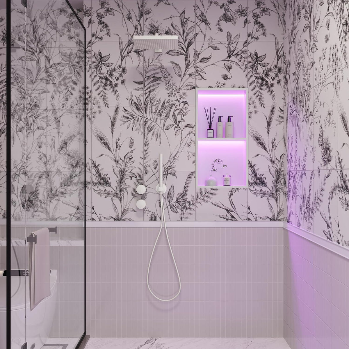 Shower Niche 12x24 White
